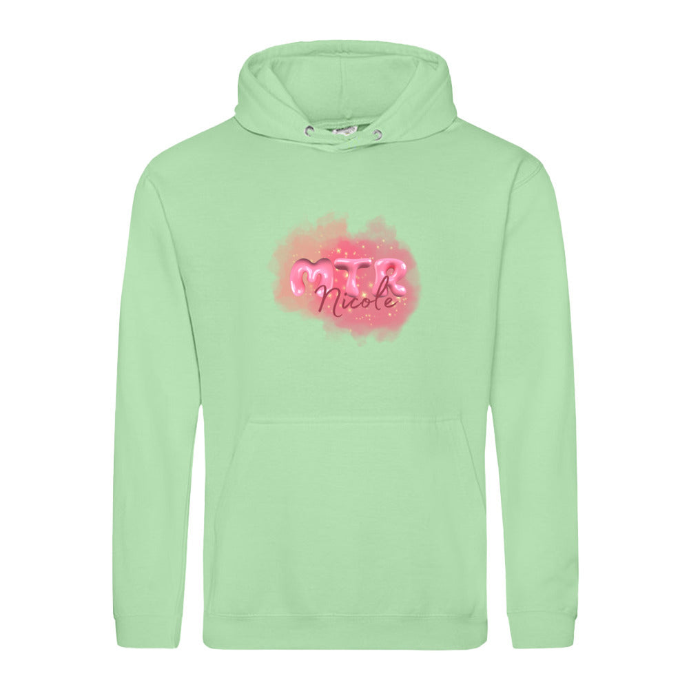 Pink MTR Nicole oder dein Name -LOGO groß- Hoody (Unisex) - Alles Einstellungssache 
