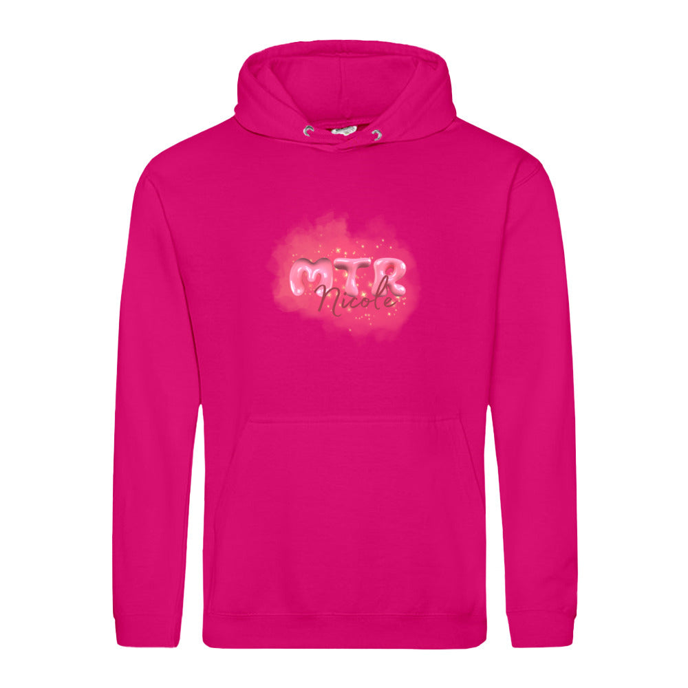 Pink MTR Nicole oder dein Name -LOGO groß- Hoody (Unisex) - Alles Einstellungssache 