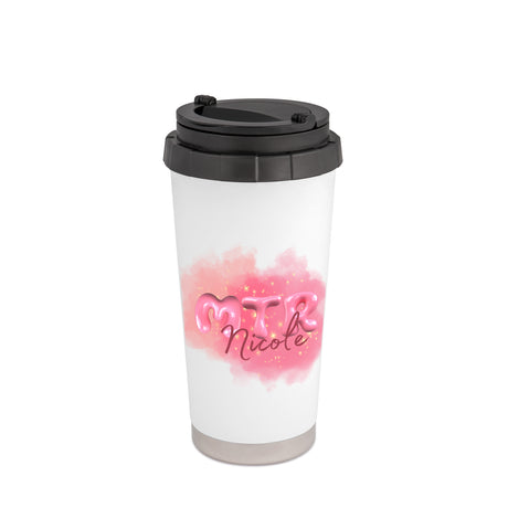 Pink MTR Nicole oder dein Name - THERMOBECHER AUS EDELSTAHL 450 ml - Alles Einstellungssache 