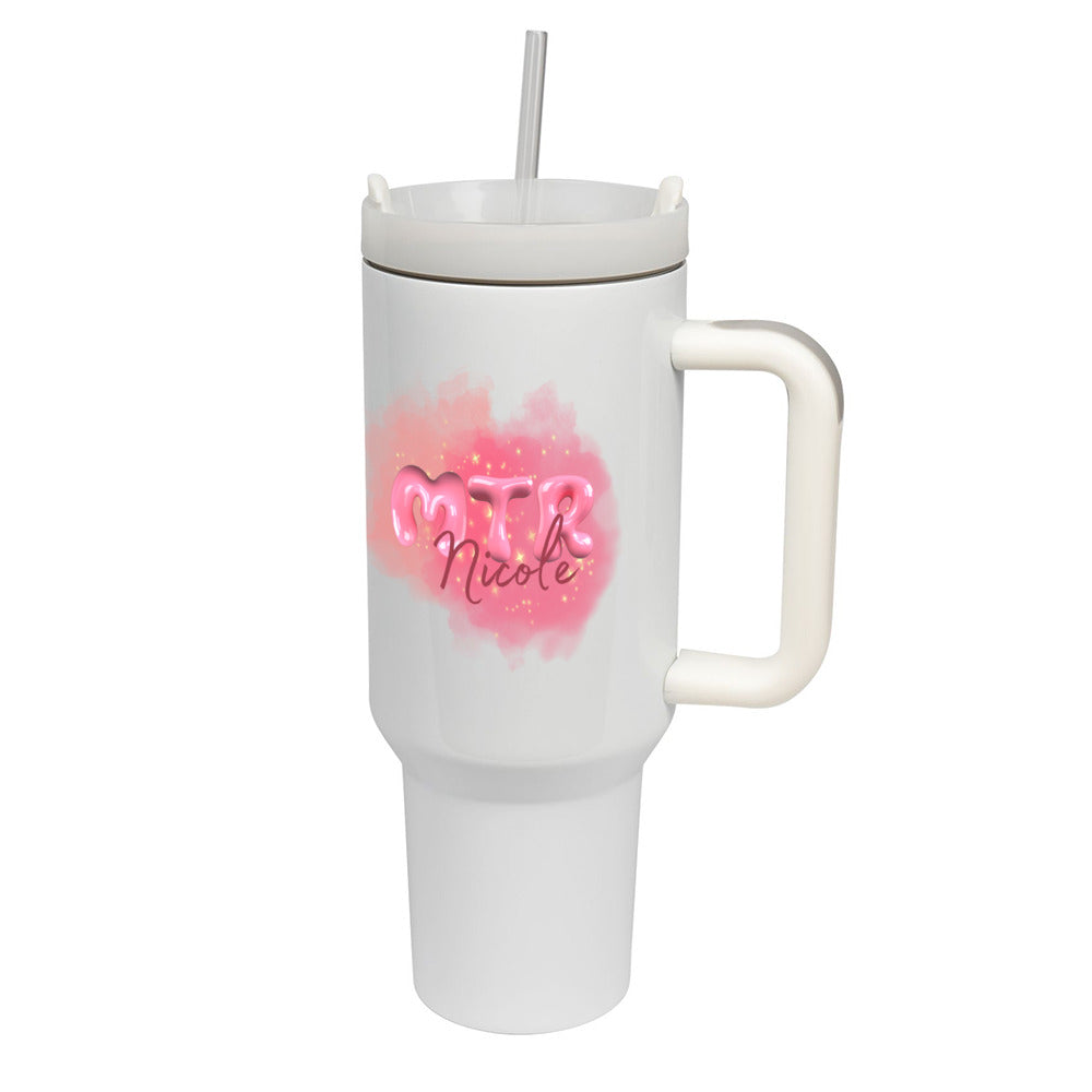 Pink MTR Nicole oder dein Name - „Stanley-Style“ Thermo-Cup my place to be Radiology 1,2 l - Alles Einstellungssache 