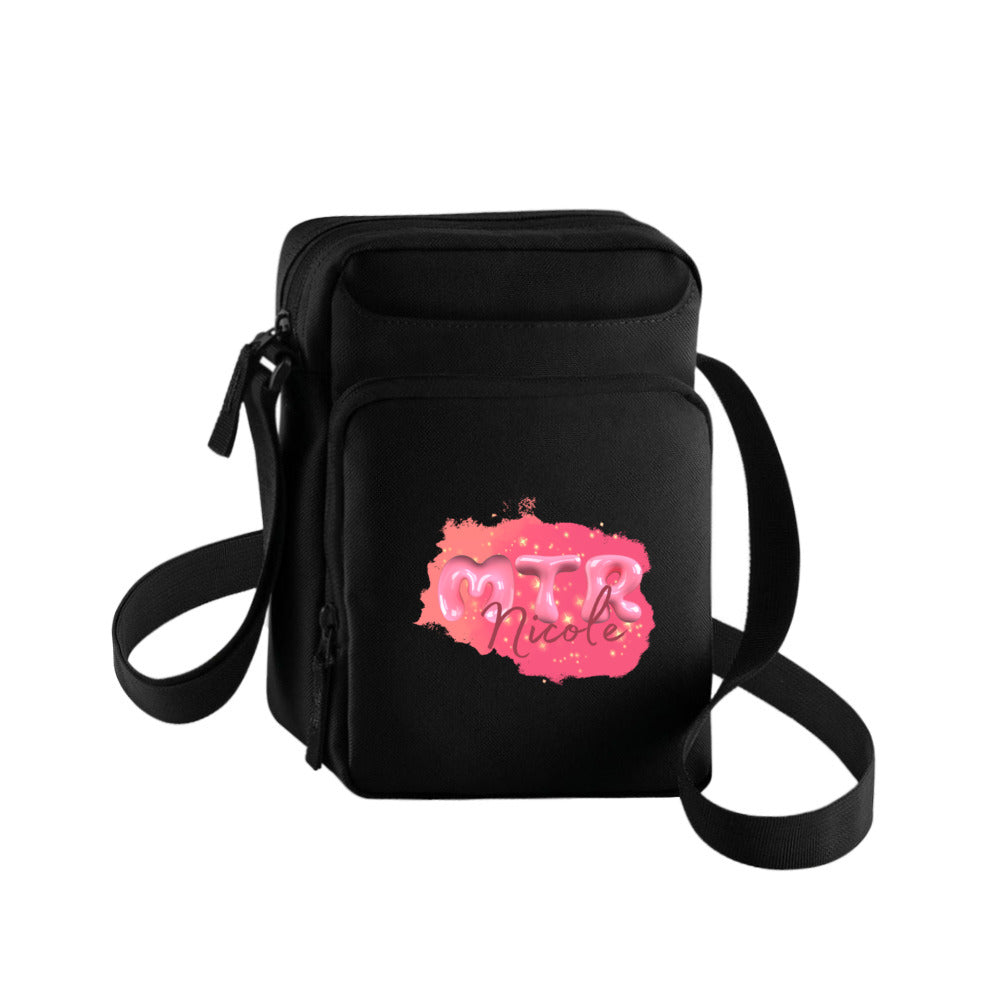 Pink MTR Nicole oder dein Name - Cross Body Bag, Handtasche,Handytasch - Alles Einstellungssache 