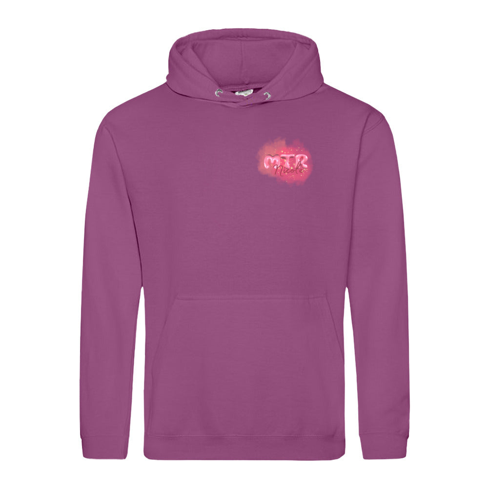 Pink MTR Nicole oder dein Name -LOGO klein- Hoody (Unisex) - Alles Einstellungssache 