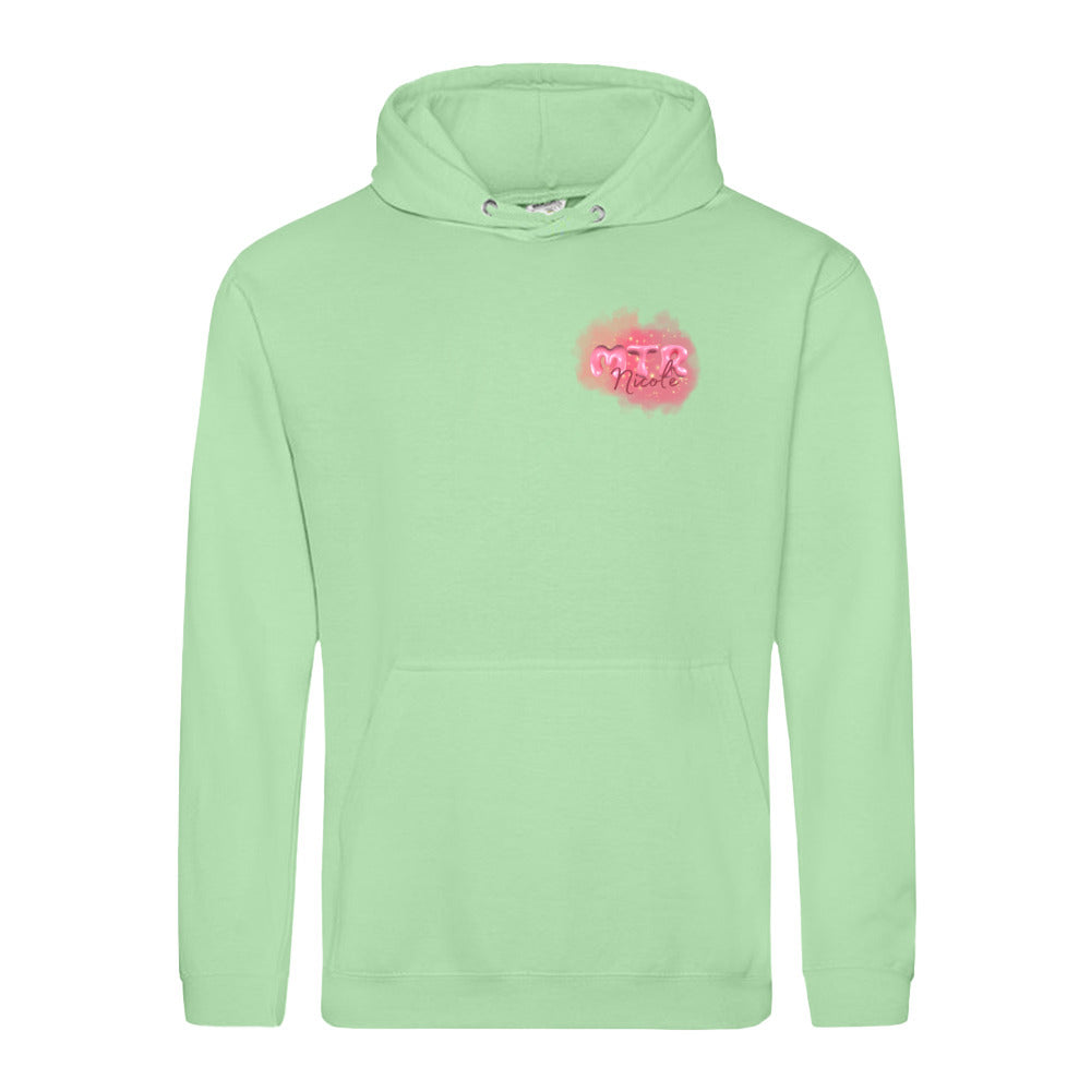Pink MTR Nicole oder dein Name -LOGO klein- Hoody (Unisex) - Alles Einstellungssache 