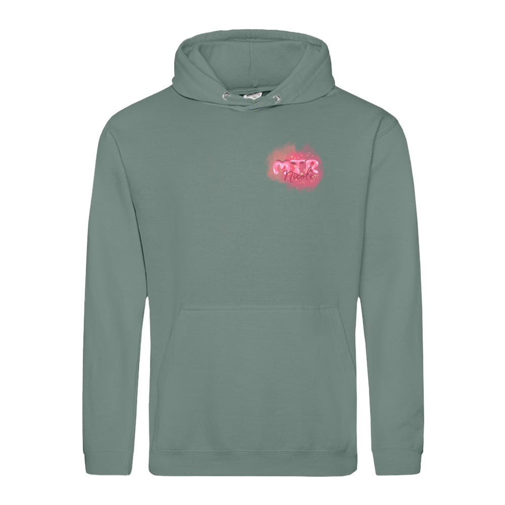 Pink MTR Nicole oder dein Name -LOGO klein- Hoody (Unisex) - Alles Einstellungssache 