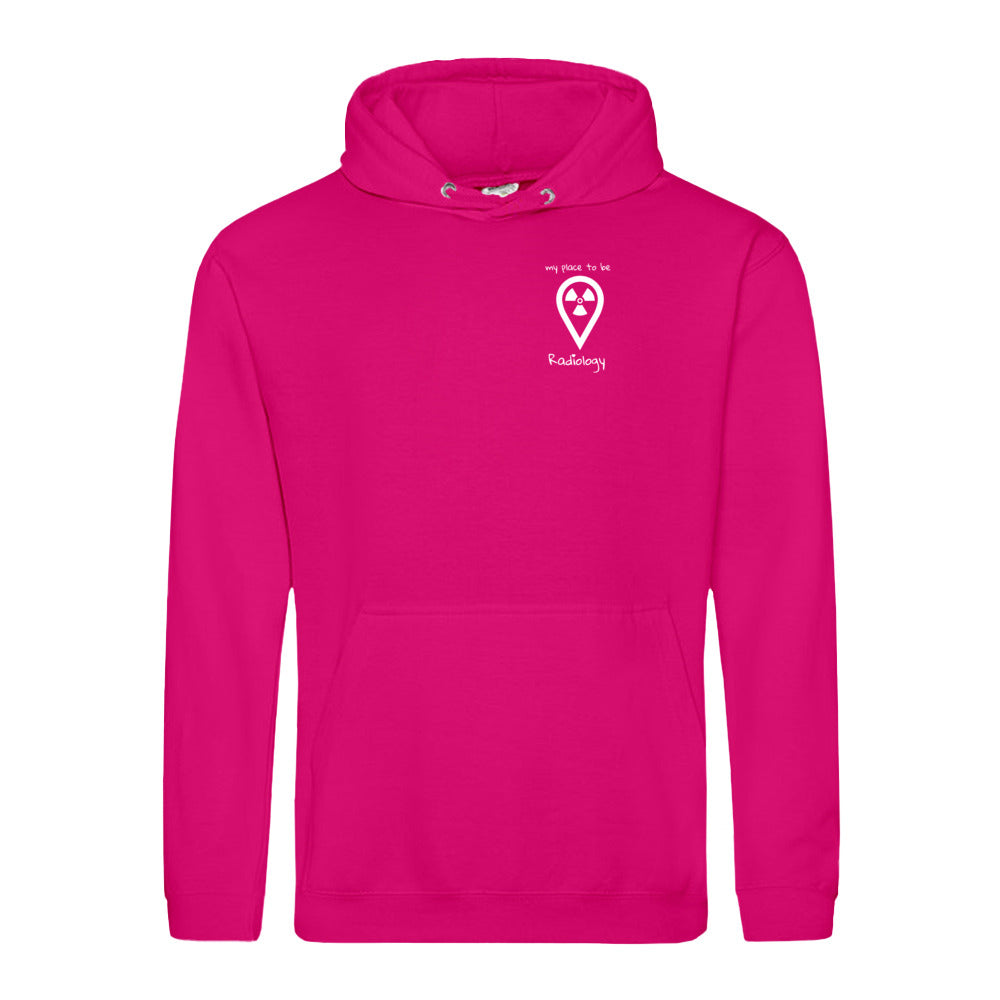 Hoody (Unisex) - my place to be Radiology (kleines Logo)