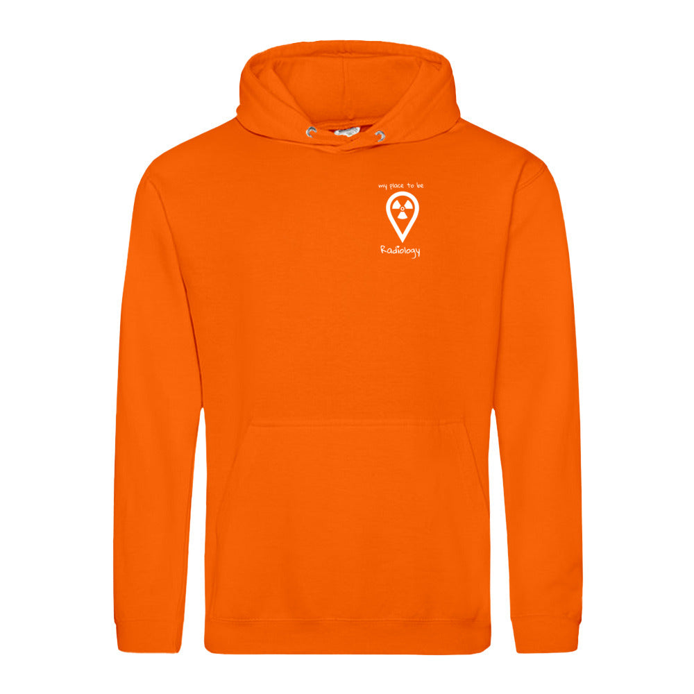 Hoody (Unisex) - my place to be Radiology (kleines Logo)