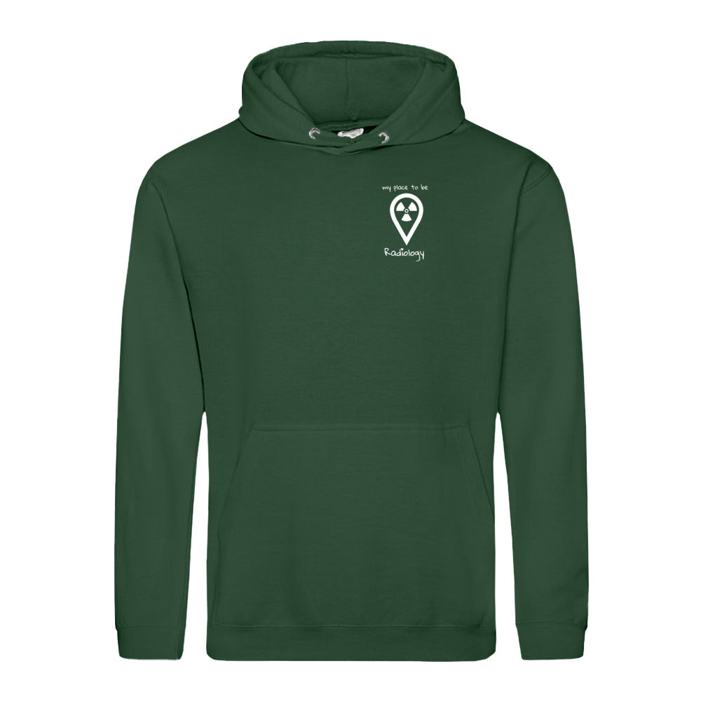 Hoody (Unisex) - my place to be Radiology (kleines Logo)