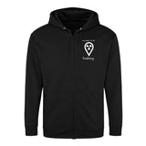 Hoddy Sweatjacke mit Reißverschluss - my place to be Radiology (Unisex)