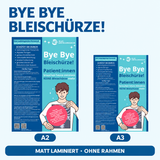 Patienteninformation Röntgen „Bye Bye Bleischürze“ – Poster inkl. SOP-Vorlage | § 124 StrlSchV