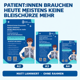 Patienteninformation Röntgen – Strahlenschutz & Bleischürze | Poster kompakt (Deutsch)