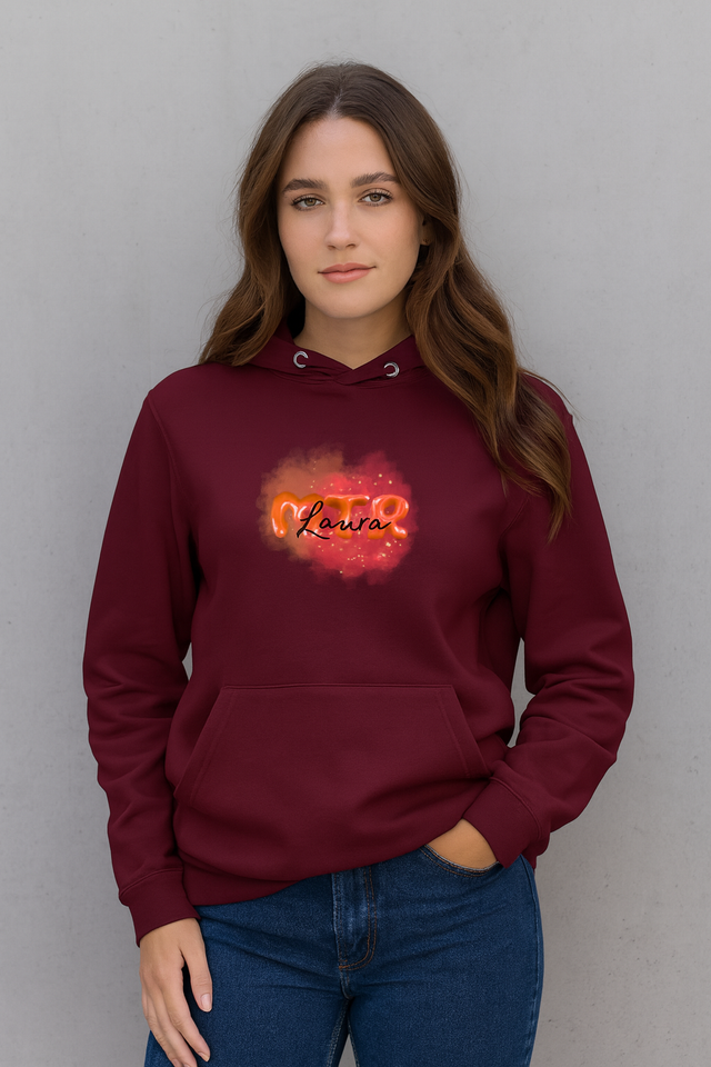 ROT MTR Laura oder dein Name -LOGO groß- Hoody (Unisex) - Alles Einstellungssache 
