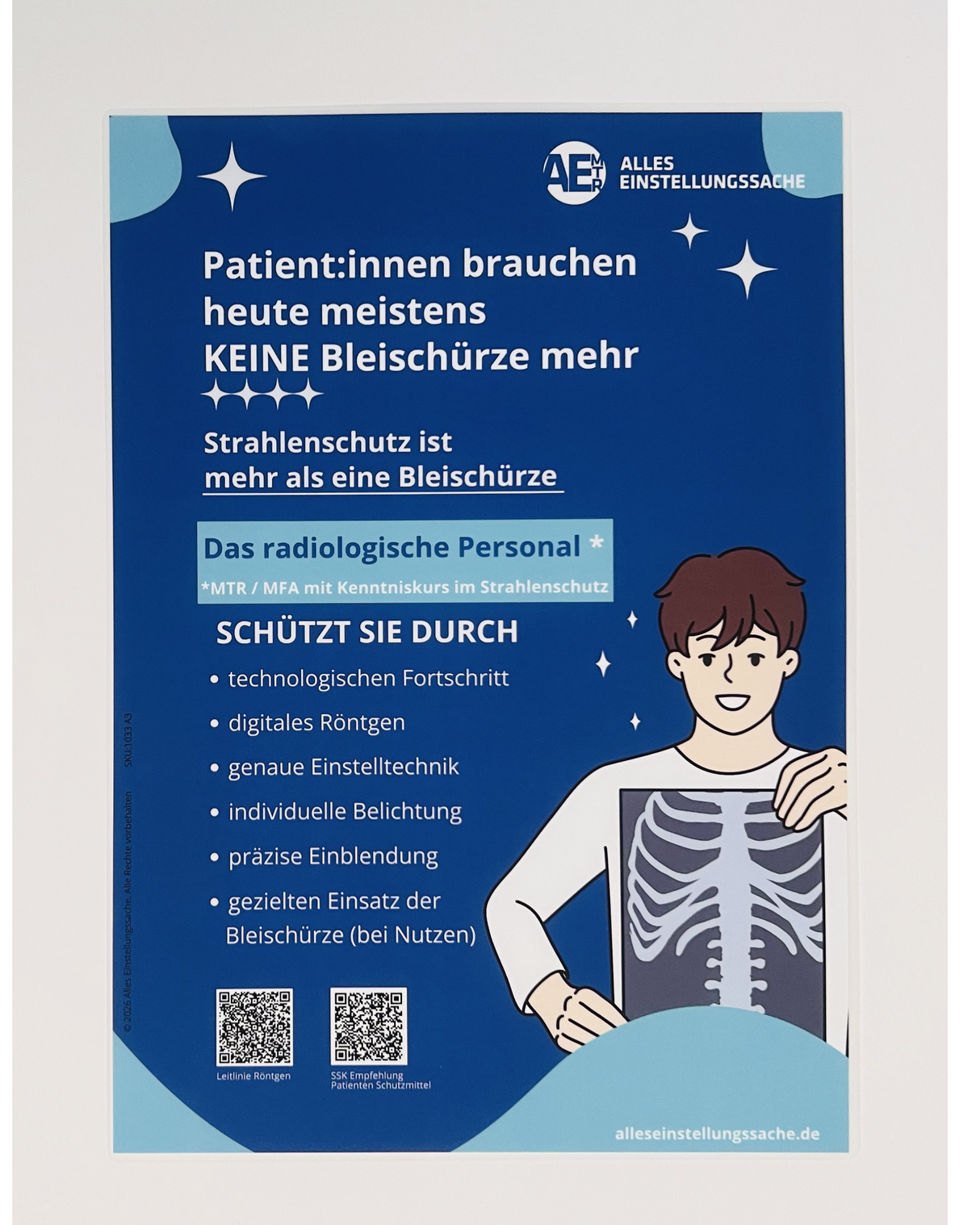 Röntgen Patienten-Info-Poster – kompakt – Deutsch - Alles Einstellungssache 